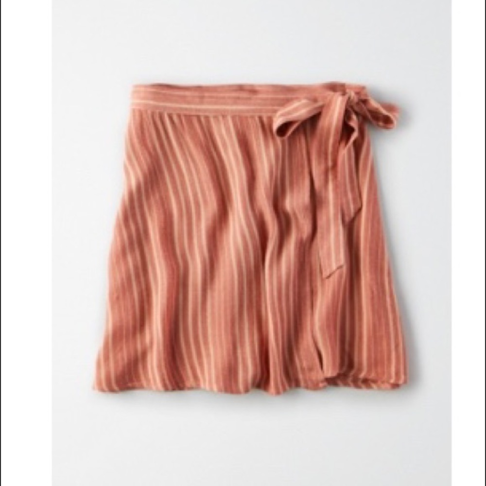 Blush Pink American Eagle Tie Skirt